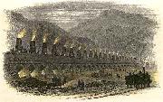 An 1840s image of the limekilns alongside the canal at Ambergate. They did not use the canal at all; the lime came by rail from Crich down a steep incline, across the canal, and the burnt lime was taken out by rail