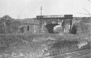 This shot shows the second aqueduct over the railway