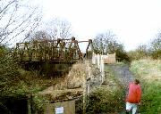 Eventually, somebody decided that the bridge was unsafe, and fenced it off