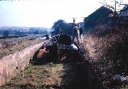 An LMS ice boat lay abandoned in Marshalls Lock in the 1960's, as this Ian Moss photo shows