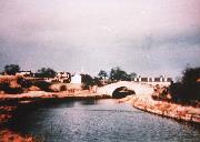 A coloured view of the bridge