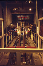 Inside Leawood Pump House; the beam (1977)