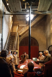 Inside Leawood Pump House; the pump (1977)