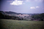 Excavation works for gasworks at Ambergate; entrance to Hag Tunnel can still just be made out (1967)