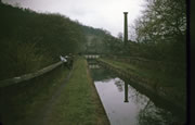 Derwent Aqueduct, with a temporary bridge in place (1967)