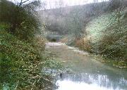 The new western portal of Butterley Tunnel (created when the A38 was built over the end) has never seen a boat.