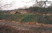 The view of the end of the Pinxton Arm was radically changed by the 'flood relief' works of 1985.