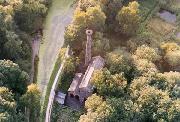 Leawood Pump House seen from the air. (Ian Hooker) 