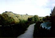 The canal runs high over the Derwent Valley