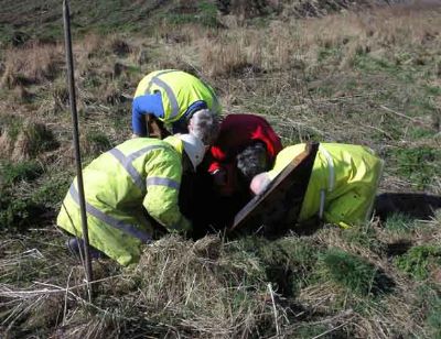 "I'm sure I dropped that 5p piece down here...". Initial investigations down a manhole cover