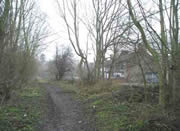 ... the rear of properties on Casson Street in Ironville.