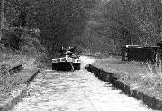 John Gray on the one and only trip through the Tunnel, crossing the Iron Aqueduct. Taken on December 21st 1988.