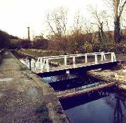 The completed bridge in late 1990. This photo taken after the demise of CCS - note the lack of maintenance and the peeling paint.