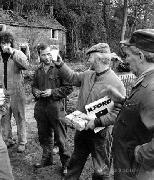 Pink champagne was used to christen the bridge. Coincidentally the team supervisor, Dick Turner, had to retire that day after 3 years' work on the canal.