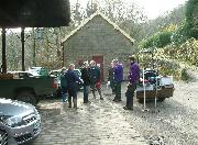 Meeting up with DCC Rangers at the Wharf Shed to receive our instructions and tools.