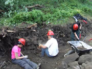 The excavation is starting to reach the bottom, although they kept finding more and more 'interesting' stuff. Strangely it included a 1970s plastic toy