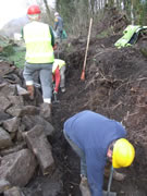 A lot of stone is removed and the soil levelled