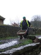 David joins in barrowing concrete