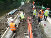 The formwork is removed from the Week 1 concrete pour. Photo: Alan Lines