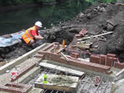 Another brickie pauses to consider his next course of action (no pun intended...). Photo: George Rogers