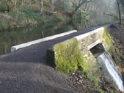 The finished weir