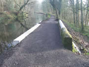 The final weir, as completed by DCC in November 2012. Photo: George Rogers